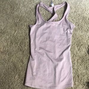 Mauve colored tank top